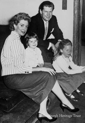 Deborah Kerr and family
Helensburgh-born film and theatre star Deborah Kerr pictured with her first husband, Battle of Britain pilot Squadron Leader Tony Bartley, and their daughters Francesca (left) and Melanie. Image circa 1956.
