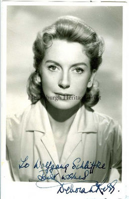 Deborah Kerr CBE
An autographed studio shot of Oscar-winning Helensburgh film and stage star Deborah Kerr CBE, who died in Suffolk on October 16 2007 at the age of 86.
