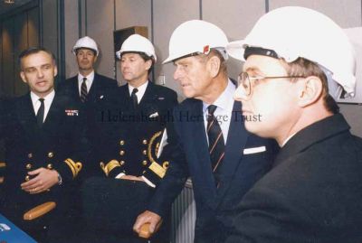 The Duke of Edinburgh
HRH Prince Philip on a visit to the Clyde Submarine Base at Faslane in October 1994.
