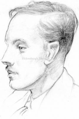 Gregor Ian Smith
A drawing of Helensburgh artist Gregor Ian Smith as a young man by his friend and fellow artist James Dunlop Burgess. Image supplied by Jenny Sanders.
