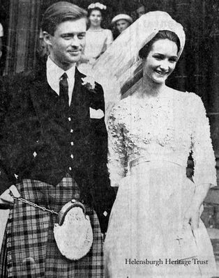 Iona Colquhoun marries Marquis
Iona Colquhoun (18), daughter of Luss laird Sir Ivar Colquhoun and his wife and a former pupil of Helensburgh's St Bride's School, married the Marquis of Lorne (26), heir to the Duke of Argyll, at St Giles Cathedral in Edinburgh in the summer of 1965, and the reception for 500 guests â€” many of them local â€” followed at the Assembly Rooms. A surprise guest was Lord Colin Campbell, the Duke's younger son, who arrived unexpectedly from New Zealand. Provost J.McLeod Williamson and Town Clerk Robert Mackay and their wives represented Helensburgh.
