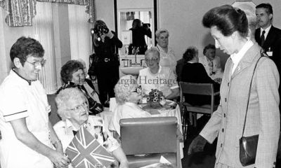 HRH The Princess Royal
Princess Anne talks to a patient at the Jeanie Deans Unit in the grounds of the Victoria Infirmary in Helensburgh on a visit on August 19 1998. She previously visited the unit, which closed in 2007, on February 5 1990.
