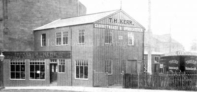 Thomas H.Kerr Furniture
The 19 James Street premises of Thomas H.Kerr, Dealer in Modern and Antique Furniture, Cabinet-maker, Upholsterer and Removal Contractor. Image circa 1910.
