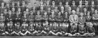 Larchfield School 1958
The first part of a whole school picture taken in front of the Colquhoun Street building in 1958. Image supplied by Phil Plumbe, a former Clyde Street School and Larchfield pupil now living in Melbourne, Australia.

