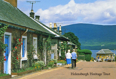 Luss main street
A couple walk down the picturesque village main street to the pier. Image date unknown.
