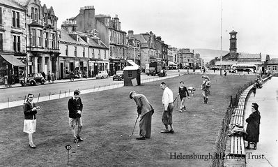 Seafront putting green
Serious competition on the putting green on Helensburgh's west esplanade in this 1952 image.
