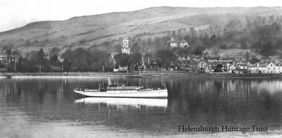 Rhu from Rosneath
A view of Rhu village from the other side of the Gareloch, published as a postcard by Winton, Stationer, of Rhu Post Office. Circa 1905.
