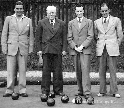 Rhu bowlers
Four members are pictured at Rhu Bowling Club in the 1950s â€” from left: Mr Murphy, Mr McDonald, Jack Quinlan, who served as president of the club, and Jimmy Brown. More information about Mr Murphy and Mr McDonald, and also if it was a special occasion, would be welcomed. Image supplied by Jack's son, Alistair Quinlan.
