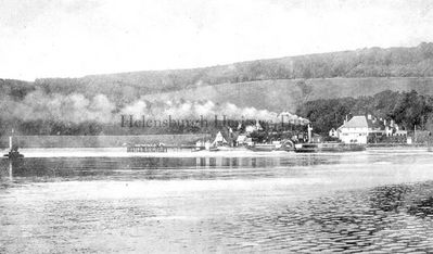 Rosneath from Rhu
A steamer, possibly the Lucy Ashton, is seen passing Ferry Inn at Rosneath. Image circa 1920.
