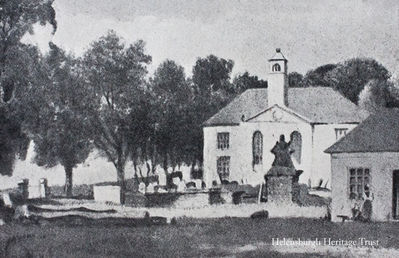 Second Rhu Church
A very old image of the second Row Kirk which stood from 1763-1851 when the present church and tower was built. The first Row Kirk was completed in 1649, a year after the Parish of Row was created from lands belonging to the ancient parishes of Cardross and Rosneath.
