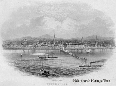 Seafront vision
An imaginative sketch of a busy Helensburgh seafront in the 1870s. Image supplied by Stewart Noble.
