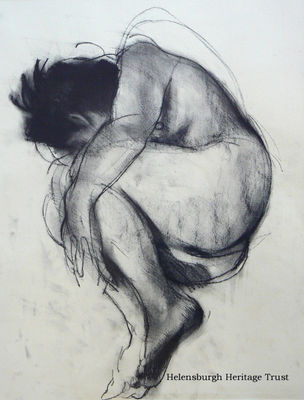 Nude Study by Stephen Conroy
Nude Study by highly regarded Helensburgh artist Stephen Conroy, is an 18 x 14 inches charcoal drawing on paper which was originally purchased at the Glasgow School of Art Degree Show in 1987, the year it was drawn. Inscribed by the artist on the reverse side, it was offered for sale in October 2011 at Â£4,750. Stephen, whose paintings can sell for as much as Â£100,000, was born in Helensburgh in 1964, and brought up in Renton. He lives near Cardross. Image supplied by Ewan Mundy Fine Art, Glasgow.
