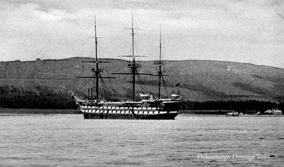 TS Empress
The Empress moored in the Gareloch off Rhu. She was the second of two charitable training ships for boys, and was in the Gareloch from 1889 until the 1920s, with staff giving a tough and sometimes brutal training to the 300 boys on board at any one time. Image date unknown.
