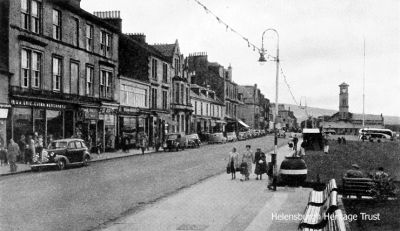 Oldest surviving shop
This image of West Clyde Street, Helensburgh, shows the town's longest surviving retail business, R & A Urie Ltd., China and Crystalware Specialist, at no.45, established in the town in 1854. Image c.1950.

