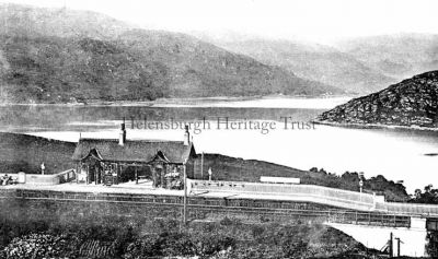 Whistlefield Station
A view of Whistlefield Station, with Loch Long and Loch Goil in the background. Date unknown.
