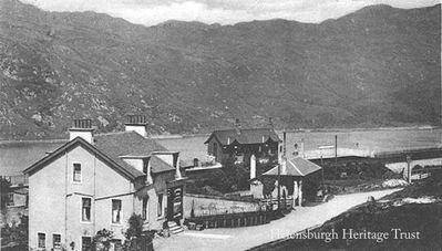 Whistlefield
The store and station at Whistlefield are pictured with Loch Long in the background. Image circa 1910.
